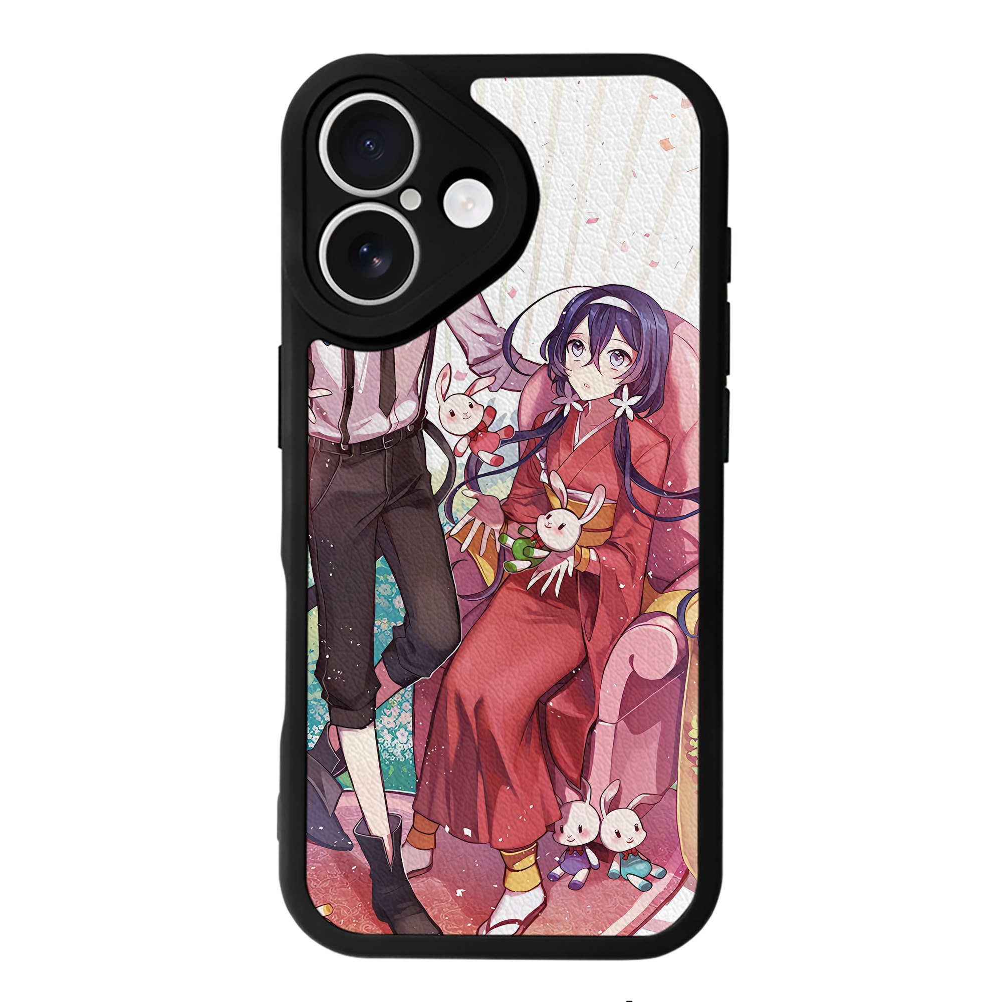 （画像用） 文豪ストレイドッグス Bungo Stray Dogs 【iPhone 16シリーズ対応】シリコンスマホケース（レザー調） 材質：シリコン